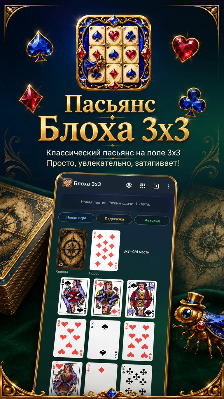 Пасьянс Блоха 3x3
