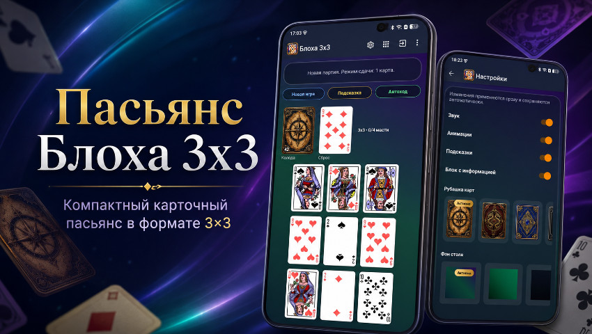 Пасьянс Блоха 3x3