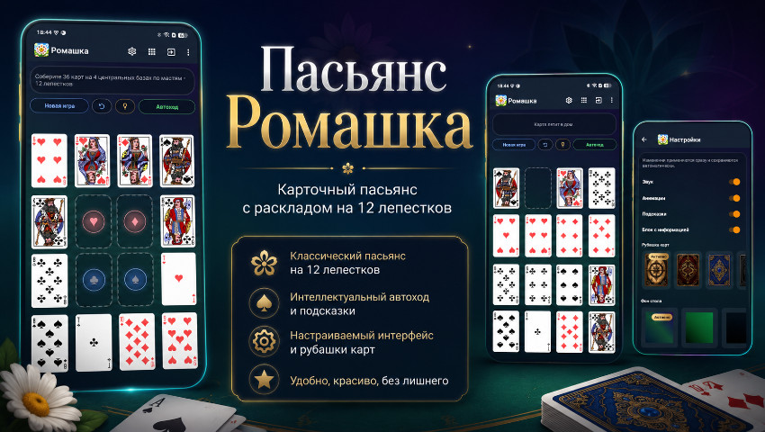 Пасьянс Ромашка
