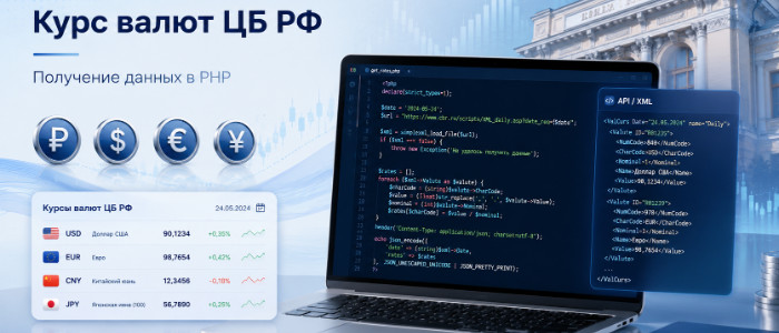 PHP скрипт - получение курса валют с сайта Центрального банка Российской Федерации